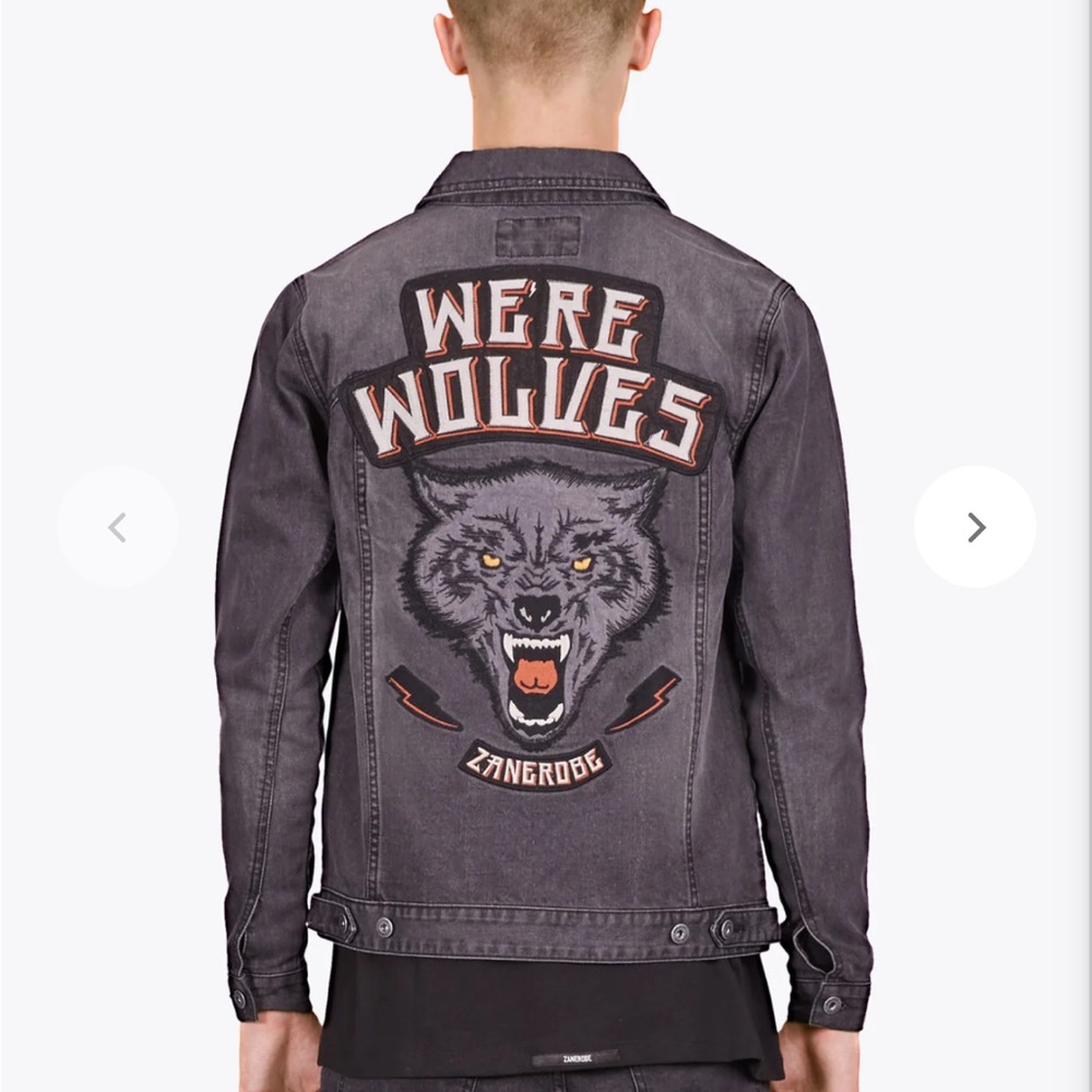 Zanerobe Gang Denim Jacket Banged Up Black We’re Wolves
